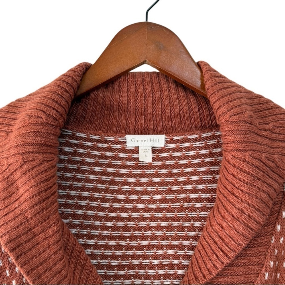 Garnet Hill Women’s Renee Wool Linen Blend Cardigan Size Small - Picture 3 of 8